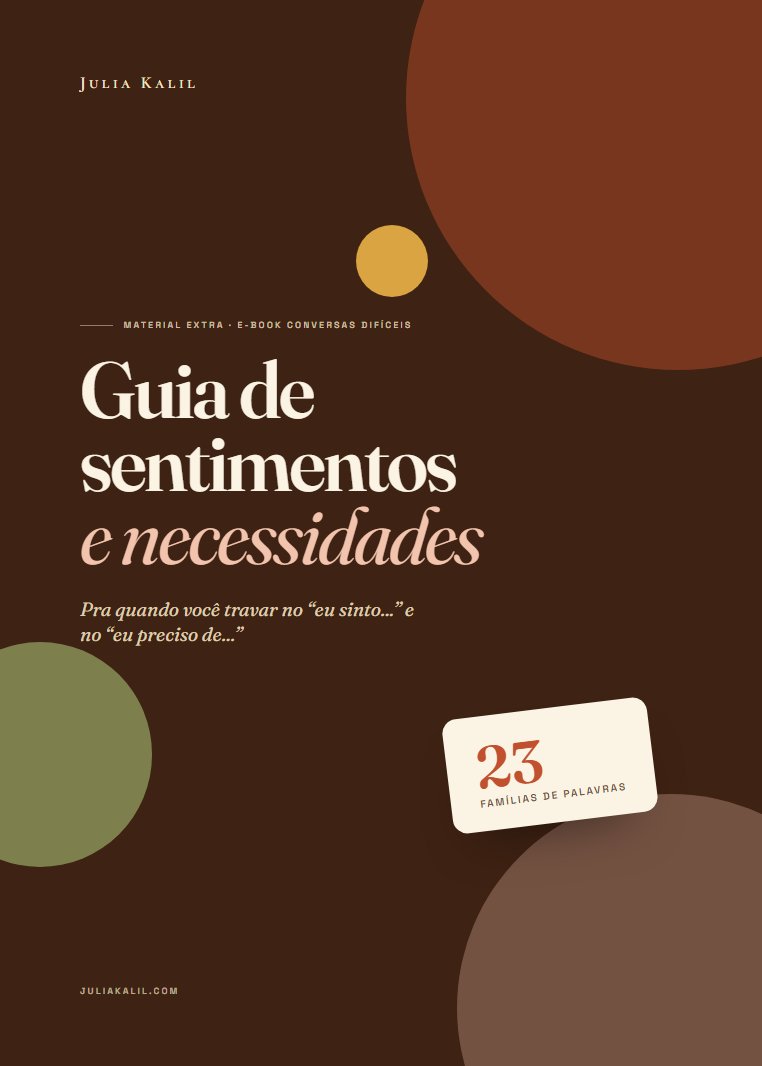 Capa do Guia de sentimentos e necessidades