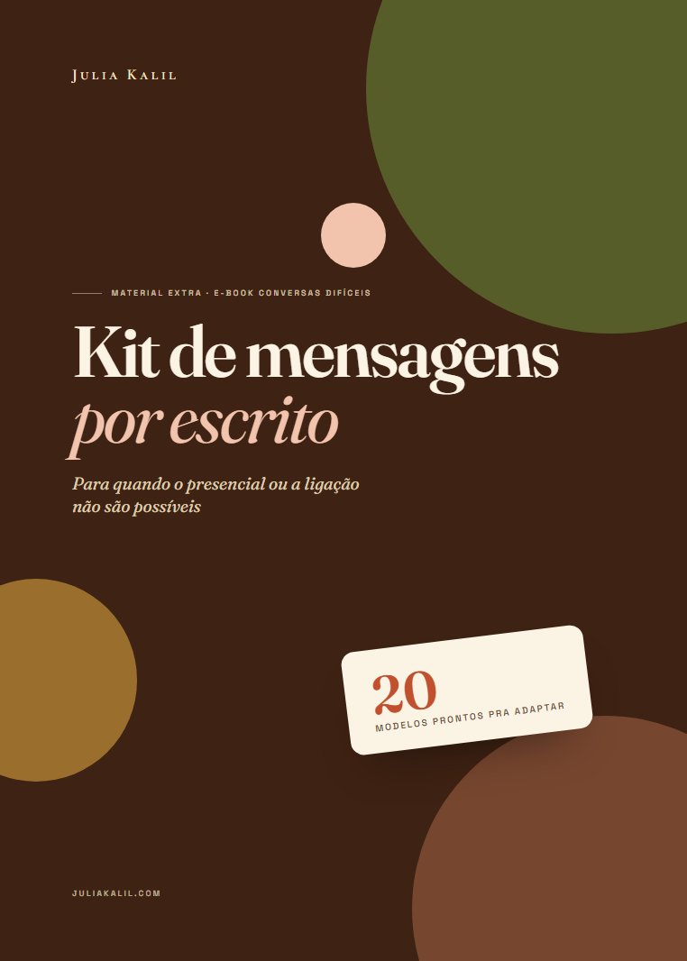 Capa do Kit de mensagens por escrito
